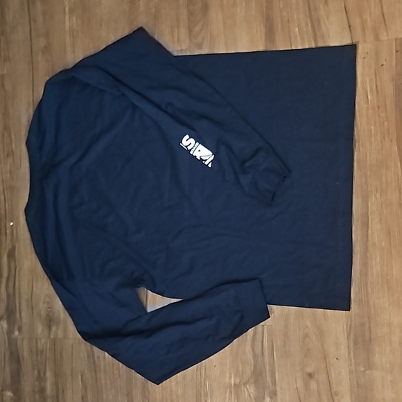 NWT Men's Volcom Long Sleeve "Olympic Snowboarding T-S". White/navy blue & Large - Picture 5 of 5
